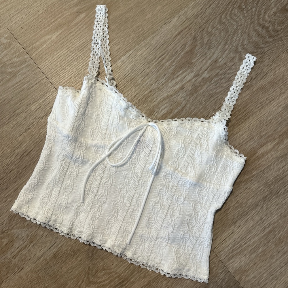Edikted White Lace Camisole